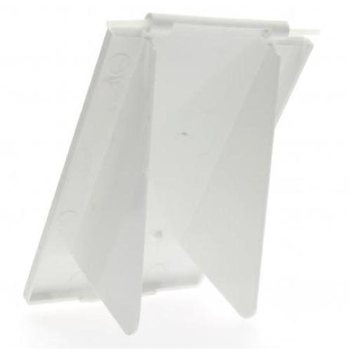 FIXED MALE POWER SOCKET 230V HOLE 135X70MM WHITE COVER ONLY