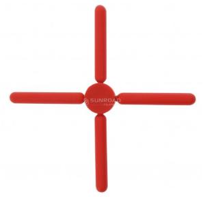 PORTA PENTOLA PIEGHEVOLE IN SILICONE ROSSO