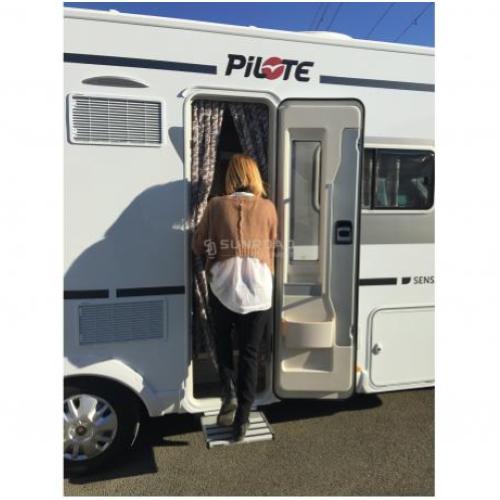 TENDA IN CINIGLIA MARRONE/BIANCO/GRIGIO 56X200CM