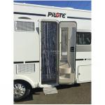 TENDA IN CINIGLIA MARRONE/BIANCO/GRIGIO 56X200CM