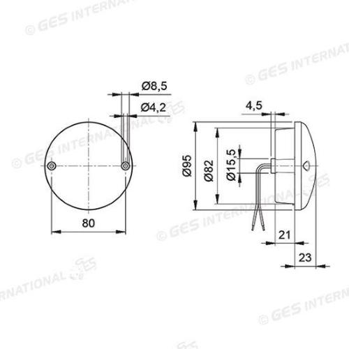 MODULO RETRONEBBIA A LED DIAM 95MM