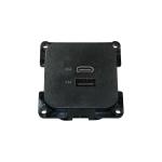 PRESA USB + C LINE NERO