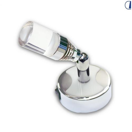 FARETTO 12V ORIENTABILE LUCE NEUTRA 4000K + LUCE NOTTURNA BLU