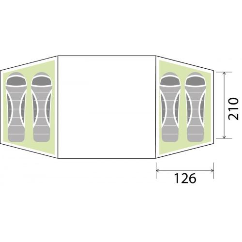 TENDA DA CAMPEGGIO ECHO OUTDOOR 4 0103007N