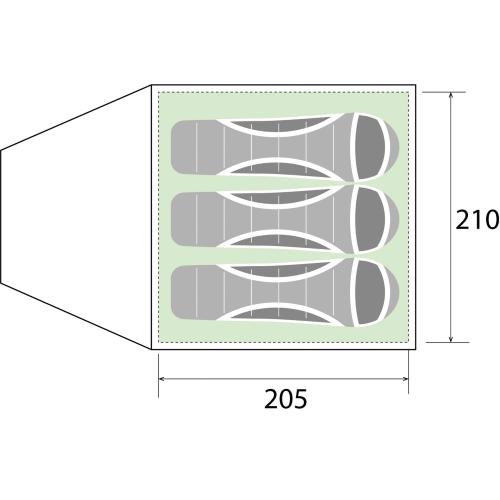 TENDA DA CAMPEGGIO GLOBO 3 0103083N