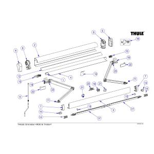 PIASTRA DI ROTAZIONE PER 4900/6200/TRISTOR2/5200/6300 THULE 1500602811