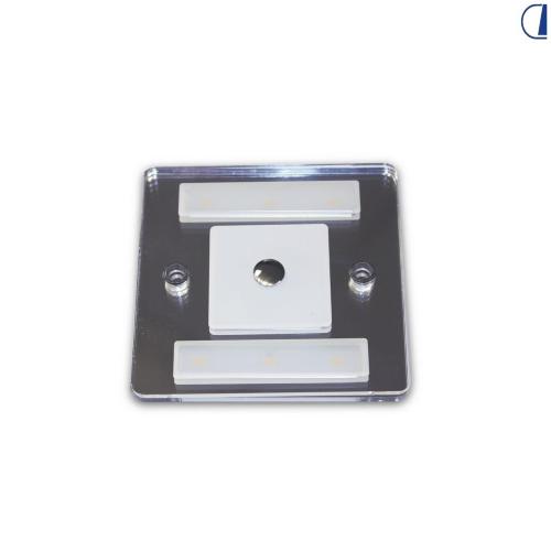 PLAFONIERA QUADRATA LED 3W 4000K CON LUCE NOTTURNA