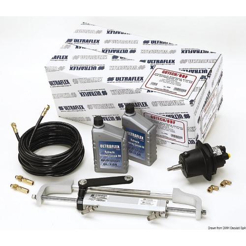 TIMONERIA IDRAULICA COMPLETA FRONTALE FINO A 115HP GOTECH