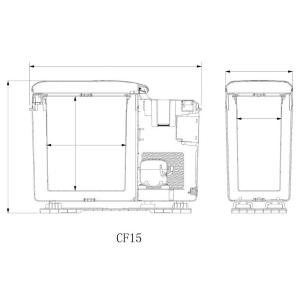 FRIGORIFERO COMPRESSORE 14LT APERTURA POZZETTO 12/24V CABCOOLER