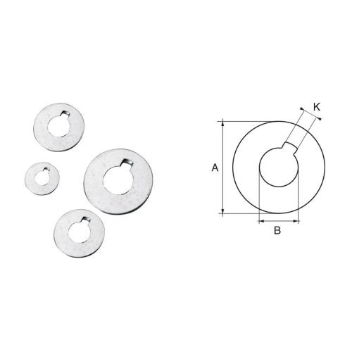RONDELLA IN ACCIAIO INOX Ø50 PER ASSI E ELICHE RADICE