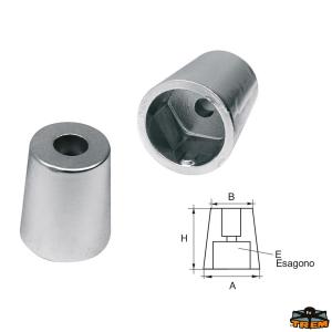 ANODO PER ASSI E ELICHE RADICE RA-4E Ø 45MM