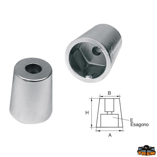 ANODO PER ASSI E ELICHE RADICE RA-4E Ø 45MM