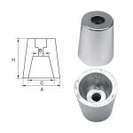 ANODO PER ASSI E ELICHE RADICE Ø 25MM