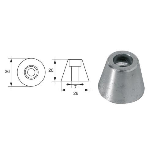 ANODO PER ASSI E ELICHE SLEIPNER 61180 Ø 26MM