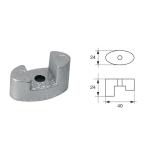 ANODO PER ASSI E ELICHE VETUS F-BC-3 BP129 Ø 40X24MM