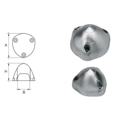 ANODO PER ASSI E ELICHE MAX PROP F-MAX-1 Ø 73MM