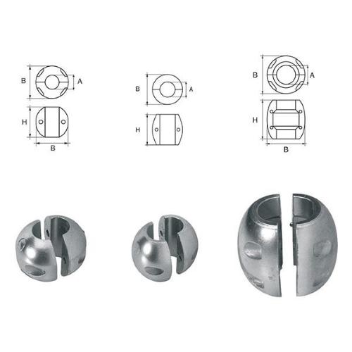 ANODO PER ASSI A COLLARE STANDARD PER Ø 18 MM