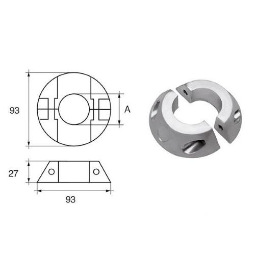 ANODO PER ASSI E ELICHE MAX PROP F-MAX-4 Ø 46MM