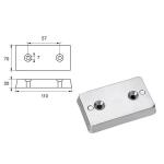 ANODO PER TIMONI E FLAPS FP-1 110X70X20MM
