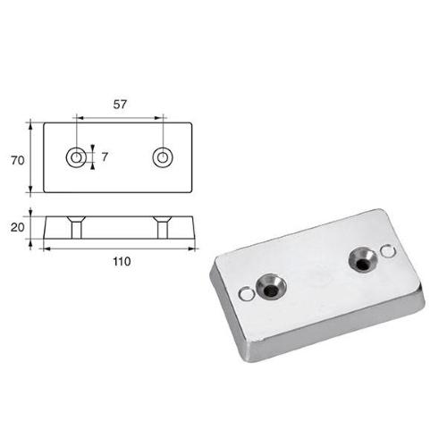 ANODO PER TIMONI E FLAPS FP-1 110X70X20MM