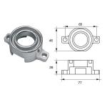 ANODO PER MOTORI JOHNSON/EVINRUDE/OMC FG11 O.C.398873 HP 40-50 MOTORE 737 77X46X28MM ZINCO