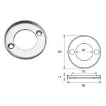 ANODO PER MOTORI VOLVO PENTA F-VP-100 O.C.875810 98X11MM ALU