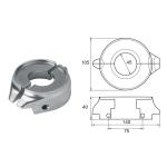 ANODO PER MOTORI VOLVO PENTA SAIL DRIVE O.C.3888305 140x105X40MM ALU