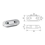 ANODO PER MOTORI YAMAHA MARINER F-YA-31 O.C.61W-45251-00 F25 4T TRIM 63X25X13MM ALU