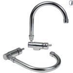 MISCELATORE ABBATTIBILE MONOLEVA IN METALLO CON CANNA A PONTE ATTACCO JG 12MM