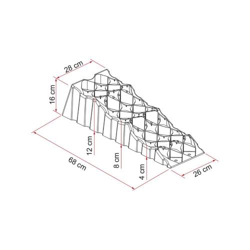CUNEI PER CAMPER KIT LEVEL UP PREMIUM S 97901-062 68X28X16CM