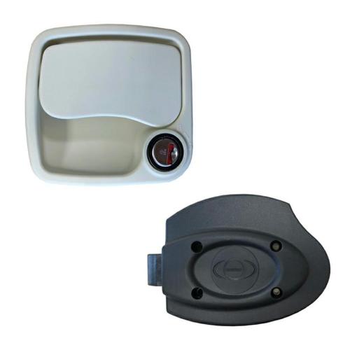 SERRATURA PER PORTELLONE BIANCA 118X141 SP. 26-34 ZADI EUROGARAGE