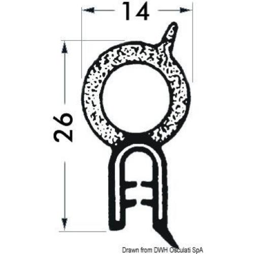 GUARNIZIONE PER PORTE E SPORTELLI GAVONI 