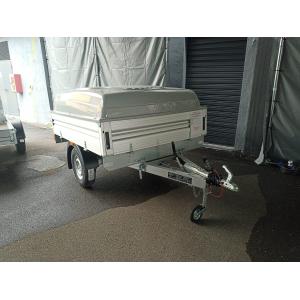 CARRELLO 750/900KG FRENATO PORTA TUTTO C200CF ALU CASSONE 220X145CM CON COPERCHIO