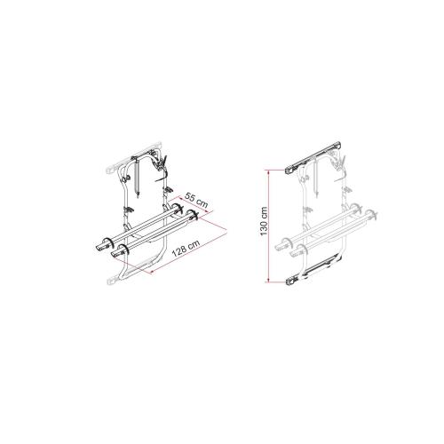 PORTABICI CARRY-BIKE DJ DUCATO DAL 2006 DEEP BLACK 02096-26A + 08754-01A