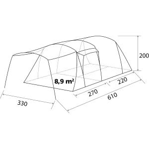 TENDA DA CAMPEGGIO BULLET 5 AIRTECH 0102987N