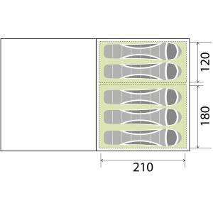 TENDA DA CAMPEGGIO BULLET 5 AIRTECH 0102987N