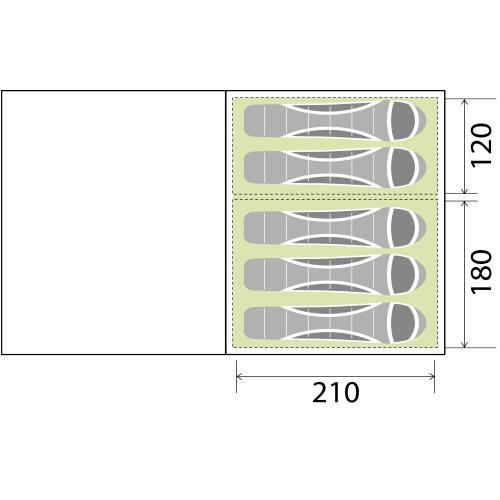 TENDA DA CAMPEGGIO BULLET 5 AIRTECH 0102987N