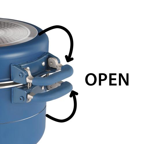 POPOTE SET DI PENTOLE CAREZZA MAGNETOGRIP 7+1 Ø 22 0804092N ADATTO A INDUZIONE!