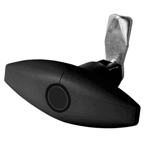 SERRATURA PER PORTELLONE ELLIPSE LUNGA 110X42 NERA