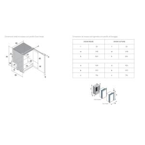 FRIGORIFERO COMPRESSORE DA INCASSO C85I CHR NERO