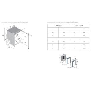 FRIGORIFERO COMPRESSORE DA INCASSO C115I CHR NERO