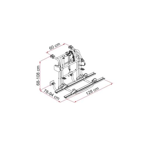 PORTABICI CARRY-BIKE LIFT 77 MOTOR BLACK 02096-30-