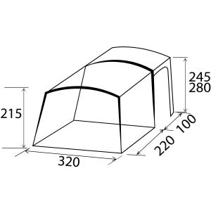 TENDA PER VAN TRAILS HC AIRTECH 245-280CM 0102975N