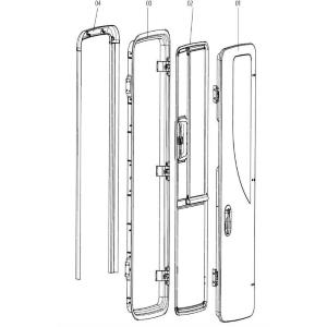 CARAD-RF E CARAD-R TELAIO ESTERNO CON CERNIERE DOMETIC BG2164