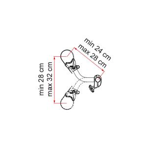 BRACCETTO PER CARRY-BIKE BIKE BLOCK PRO S 2 08831A01-  RESTYLING