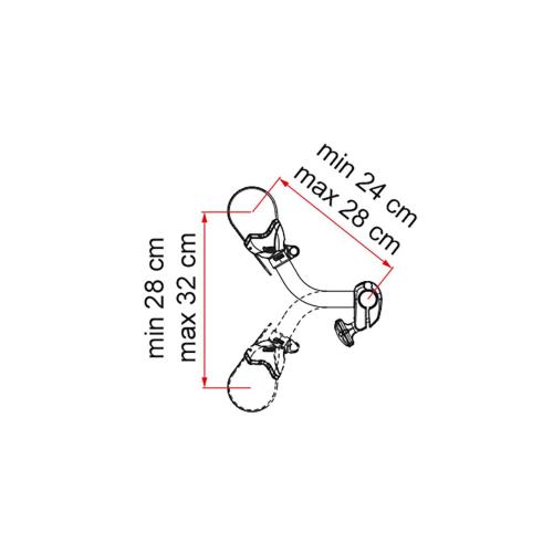 BRACCETTO PER CARRY-BIKE BIKE BLOCK PRO S 2 08831A01-  RESTYLING