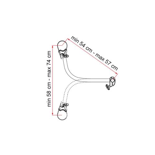 BRACCETTO PER CARRY-BIKE BIKE BLOCK PRO S 4 08831C01-  RESTYLING