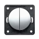 INTERRUTTORE DOPPIO UNIPOLARE CROMO LUCIDO BMC2N/CL