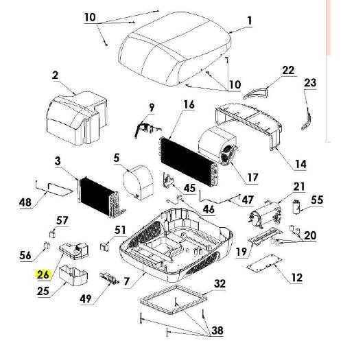 COPERCHIO SCATOLA PER ELETTRONICA E-VAN DAL 2020