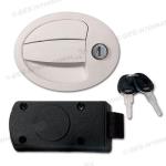 SERRATURA COMPLETA PER PORTELLONE OVALE BIANCA 98X130 109600287PEN